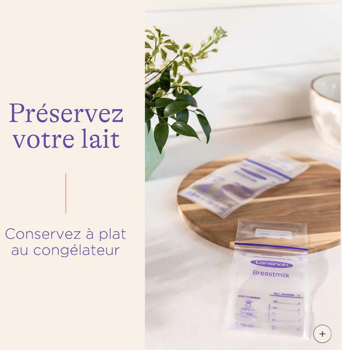 Sachets de conservation de lait maternel - Lansinoh