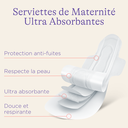 Serviette maternité post-accouchement 10 pcs