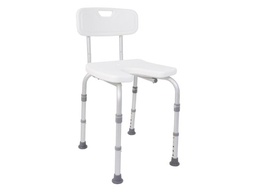 [981.010] Chaise de douche avec dossier - assise anatomique